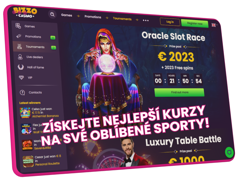 Získejte nejlepší kurzy na své oblíbené sporty BizzoCASINO!