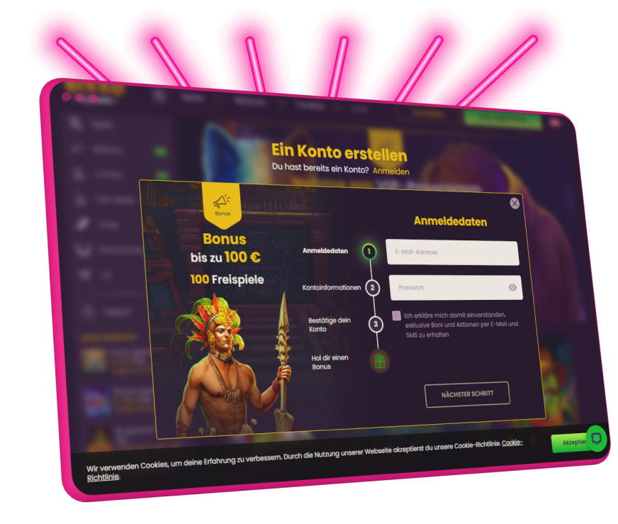 Bizzo Casino Kroky registrace